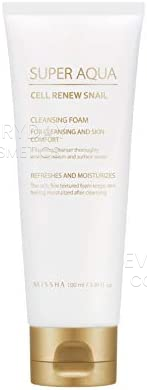 Missha Super Aqua Cell Renew Snail Cleansing Face Foam 100ml