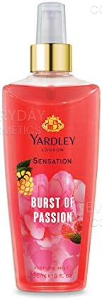 Yardley Sensation Burst of Passion Perfume Mist 236ml Spray