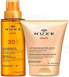 Nuxe Sun Gift Set 150ml High Protection Tanning Oil SPF30 + 100ml Refreshing After-Sun Lotion