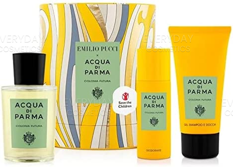 Acqua di Parma Colonia Futura Gift Set 100ml EDC + 75ml Shower Gel + 50ml Deodorant Spray