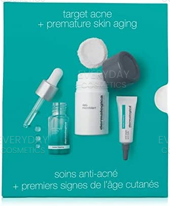 Dermalogica Clear And Brighten Kit 13g Daily Microfoliant + 10ml AGE Bright Clearing Serum + 6ml Bright Spot Fader