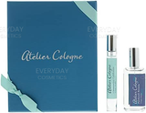 Atelier Cologne Gift Set 30ml Patchouli Riviera Cologne Absolue (Pure Perfume) + 10ml Clémentine California Cologne Absolue (Pure Perfume) + Leather Case