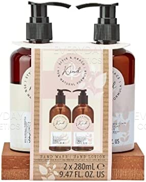 Style & Grace Kind Hand Wash Gift Set 280ml Hand Wash + 280ml Hand Lotion + Pine Tray