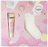 Style & Grace Bubble Boutique Sock Gift Set 50ml Foot Lotion + 1 Pair Of Socks - Eco Packaging