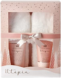 Style & Grace Utopia Fluffy Slippers Gift Set Eco Packaging 150ml Body Wash + 150ml Body Lotion + 1 Pair Fluffy Slippers