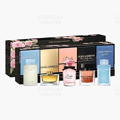 Dolce & Gabbana Miniatures Gift Set 4.5ml Light Blue EDT + 5ml The One EDP + 5ml Dolce Garden EDP + 7.5ml The Only One EDP + 4.5ml Light Blue EDP