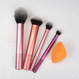 Real Techniques Everyday Essentials Make-Up Brush Set 5 Pieces (1 x Blusher Brush 
1 x Miracle Complexion Sponge
1 x Face Powder Brush 
1 x Eye Brush)