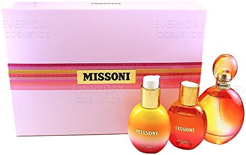 Missoni Gift Set 100ml EDT + 100ml Body Lotion + 100ml Shower Gel