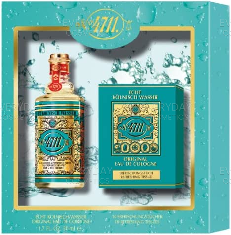 Mäurer & Wirtz 4711 Gift Set 50ml EDC + 10 x EDC Refreshing Tissue