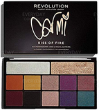 Makeup Revolution x Carmi Kiss On Fire Makeup Palette 10 x 2g Eyeshadow + 2 x 3.5g Highlighter