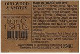 100BON Oud Wood & Amyris Refillable Eau de Parfum Concentrate 50ml Spray