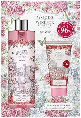 Woods of Windsor True Rose Gift Set 350ml Hand Wash + 50ml Hand Cream