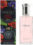 Yardley Poppy & Violet Eau de Toilette 50ml Spray