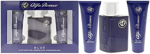 Alfa Romeo Blue Gift Set 125ml EDT + 100ml Shower Gel + 100ml Aftershave Balm