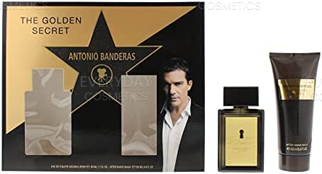 Antonio Banderas The Golden Secret Gift Set 50ml EDT + 100ml A/Shave Balm