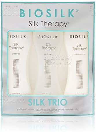 Biosilk Silk Therapy Gift Set 207ml Shampoo + 207ml Conditioner + 207ml Original Treatment