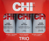 CHI Infra Trio Gift Set 355ml Infra Shampoo + 355ml Infra Treatment + 355ml Silk Infusion