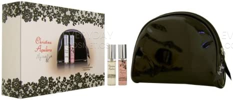 Christina Aguilera My Secret Gift Set 10ml EDP Chrsitina Aguilera + 10ml EDP By Night + Pouch