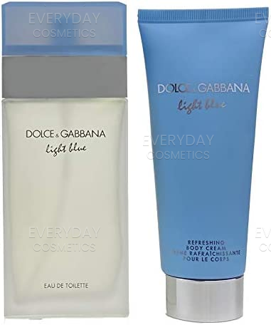 Dolce & Gabbana Light Blue Gift Set 100ml EDT + 100ml Body Cream