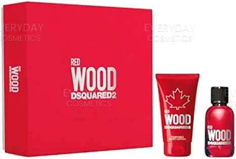 DSquared² Red Wood Gift Set 30ml EDT + 50ml Body Lotion