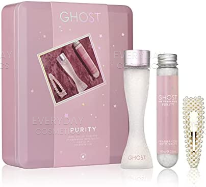 Ghost Purity Gift Set 30ml EDT + 60g Bath Salts + Hair Clip