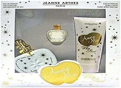 Jeanne Arthes Amour Mio White Pearl Gift Set 100ml EDP + 100ml Body Lotion + 7ml EDP