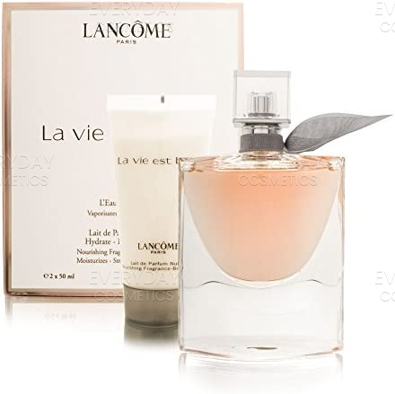 Lancome La Vie Est Belle L'Eau de Parfum Gift Set 50ml Spray + 50ml Body Lotion