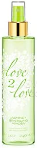 Love2Love Jasmine + Sparkling Mimosa Fragrance Mist 240ml Spray