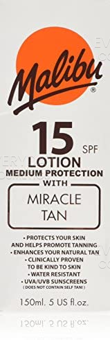 Malibu Miracle Tan Lotion SPF15 150ml