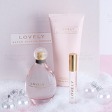 Sarah Jessica Parker Lovely Gift Set 100ml EDP + 10ml Rollerball + Gold Clutch