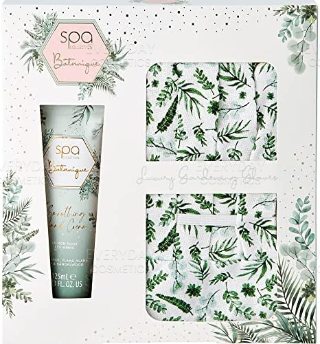 Style & Grace Spa Botanique Garden Glove Gift Set Eco Packaging 125ml Hand Cream + 1 Pair Garden Gloves