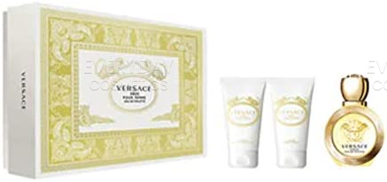 Versace Eros Pour Femme Gift Set 50ml EDT + 50ml Body Lotion + 50ml Shower Gel