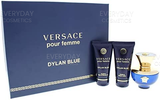 Versace Pour Femme Dylan Blue Gift Set 50ml EDP + 50ml Body Lotion + 50ml Shower Gel