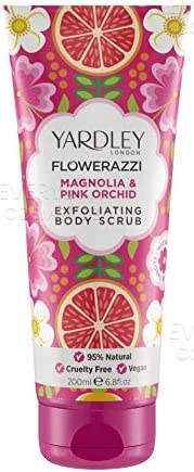 Yardley Flowerazzi Magnolia & Pink Orchid Body Scrub 200ml